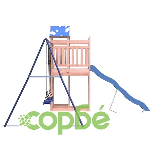 Комбинирано детско съоръжение, масивна дугласка дървесина ➤ топ цена ➤ sorbe.bg