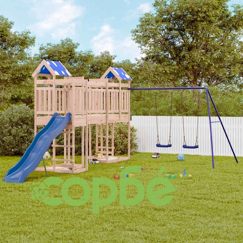 Комбинирано детско съоръжение за игра на открито, бор масив ➤ топ цена ➤ sorbe.bg