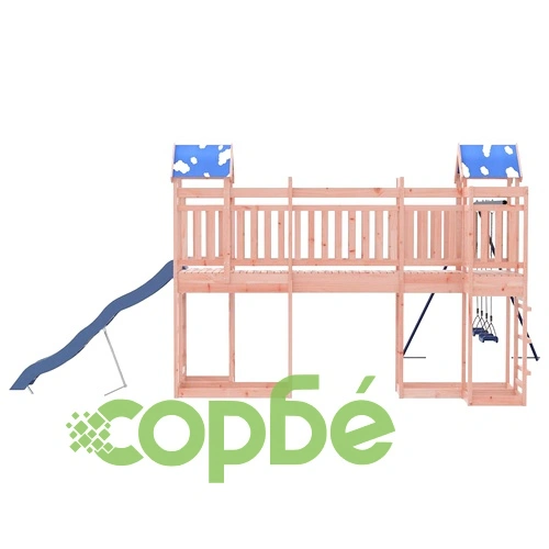 Комбинирано детско съоръжение, масивна дугласка дървесина ➤ топ цена ➤ sorbe.bg