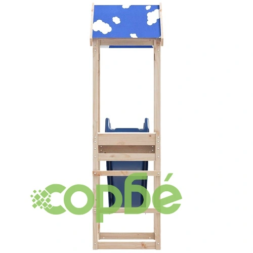 Комбинирано детско съоръжение за игра на открито, бор масив ➤ топ цена ➤ sorbe.bg