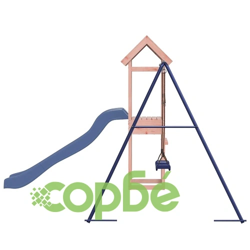 Комбинирано детско съоръжение, масивна дугласка дървесина ➤ топ цена ➤ sorbe.bg