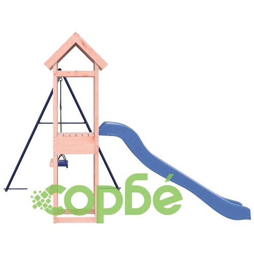 Комбинирано детско съоръжение, масивна дугласка дървесина ➤ топ цена ➤ sorbe.bg