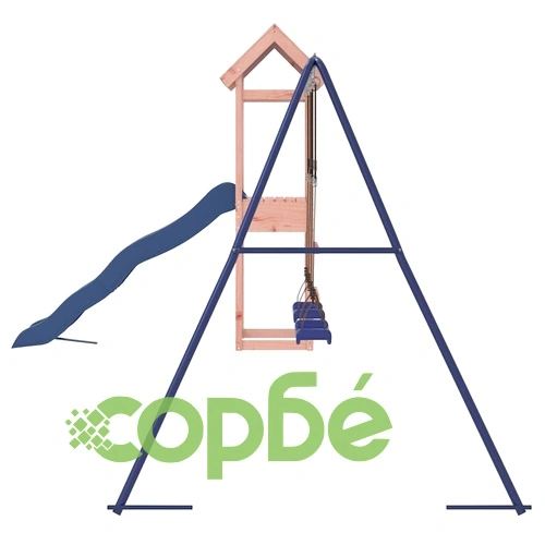 Комбинирано детско съоръжение, масивна дугласка дървесина ➤ топ цена ➤ sorbe.bg