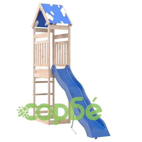 Комбинирано детско съоръжение за игра на открито, бор масив ➤ топ цена ➤ sorbe.bg