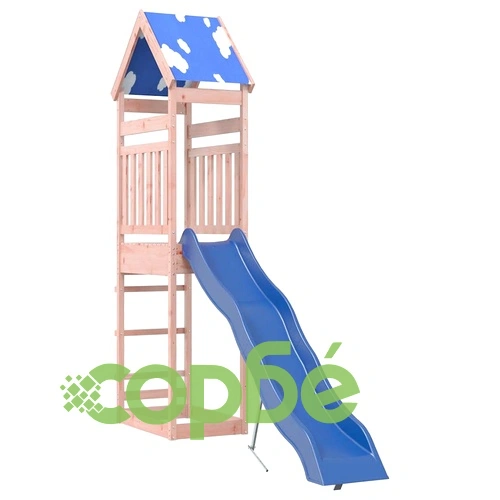Комбинирано детско съоръжение, масивна дугласка дървесина ➤ топ цена ➤ sorbe.bg