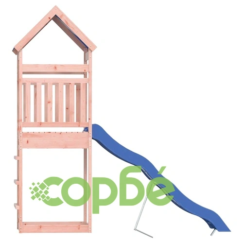Комбинирано детско съоръжение, масивна дугласка дървесина ➤ топ цена ➤ sorbe.bg