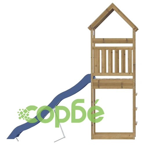 Комбинирано детско съоръжение за игра, импрегниран бор ➤ топ цена ➤ sorbe.bg