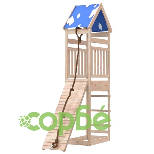 Комбинирано детско съоръжение за игра на открито, бор масив ➤ топ цена ➤ sorbe.bg