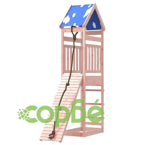 Комбинирано детско съоръжение, масивна дугласка дървесина ➤ топ цена ➤ sorbe.bg