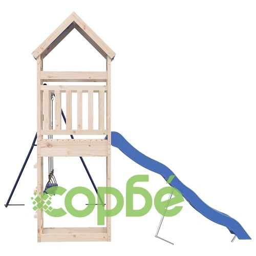 Комбинирано детско съоръжение за игра на открито, бор масив ➤ топ цена ➤ sorbe.bg