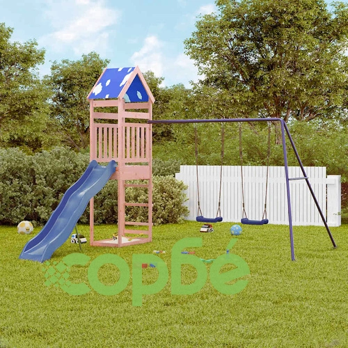 Комбинирано детско съоръжение, масивна дугласка дървесина ➤ топ цена ➤ sorbe.bg
