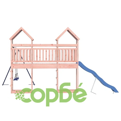 Комбинирано детско съоръжение, масивна дугласка дървесина ➤ топ цена ➤ sorbe.bg
