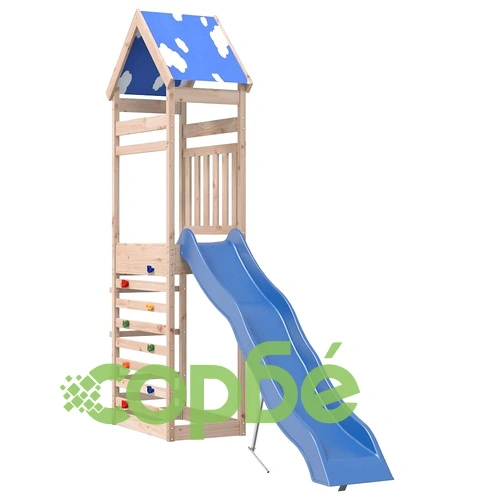 Комбинирано детско съоръжение за игра на открито, бор масив ➤ топ цена ➤ sorbe.bg