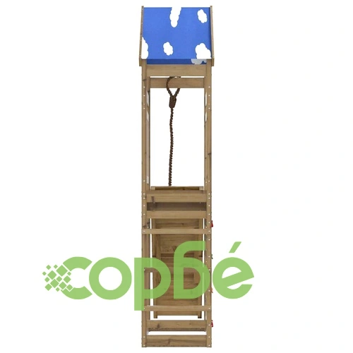 Комбинирано детско съоръжение за игра, импрегниран бор ➤ топ цена ➤ sorbe.bg