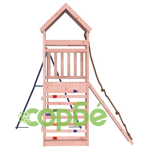 Комбинирано детско съоръжение, масивна дугласка дървесина ➤ топ цена ➤ sorbe.bg