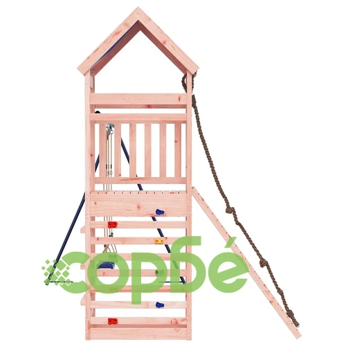 Комбинирано детско съоръжение, масивна дугласка дървесина ➤ топ цена ➤ sorbe.bg
