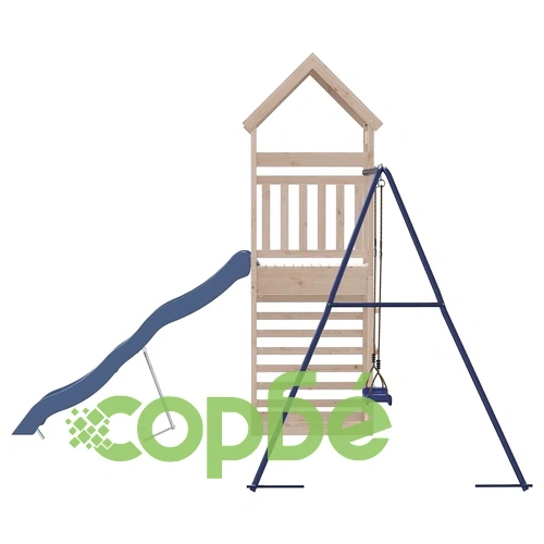 Комбинирано детско съоръжение за игра на открито, бор масив ➤ топ цена ➤ sorbe.bg
