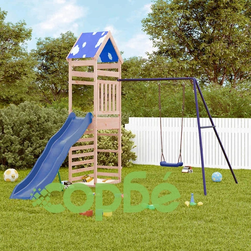 Комбинирано детско съоръжение за игра на открито, бор масив ➤ топ цена ➤ sorbe.bg