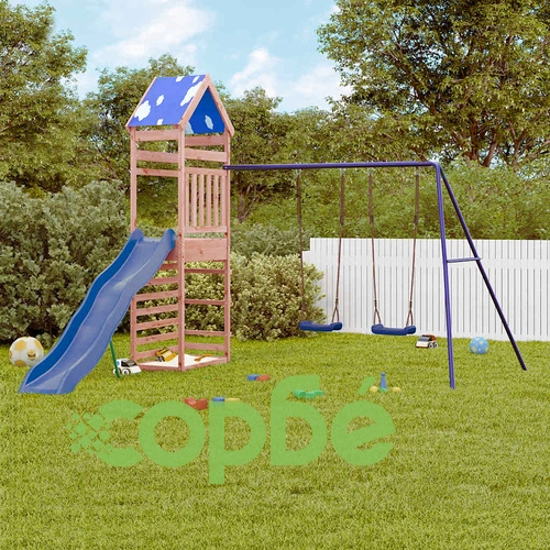 Комбинирано детско съоръжение, масивна дугласка дървесина ➤ топ цена ➤ sorbe.bg