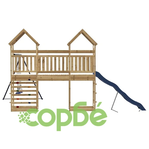 Комбинирано детско съоръжение за игра, импрегниран бор ➤ топ цена ➤ sorbe.bg