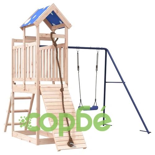 Комбинирано детско съоръжение за игра на открито, бор масив ➤ топ цена ➤ sorbe.bg