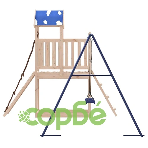 Комбинирано детско съоръжение за игра на открито, бор масив ➤ топ цена ➤ sorbe.bg