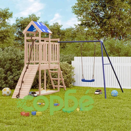 Комбинирано детско съоръжение за игра на открито, бор масив ➤ топ цена ➤ sorbe.bg