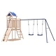 Комбинирано детско съоръжение за игра на открито, бор масив