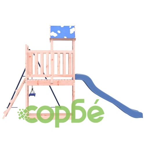 Комбинирано детско съоръжение, масивна дугласка дървесина ➤ топ цена ➤ sorbe.bg