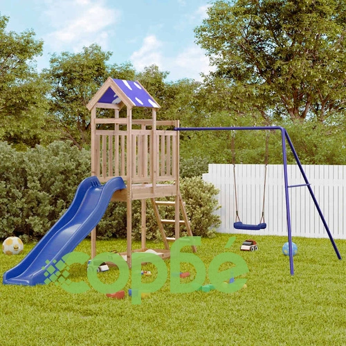 Комбинирано детско съоръжение за игра, импрегниран бор ➤ топ цена ➤ sorbe.bg