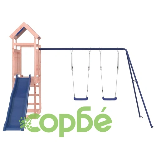 Комбинирано детско съоръжение, масивна дугласка дървесина ➤ топ цена ➤ sorbe.bg