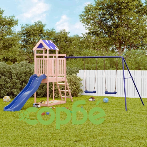 Комбинирано детско съоръжение, масивна дугласка дървесина ➤ топ цена ➤ sorbe.bg
