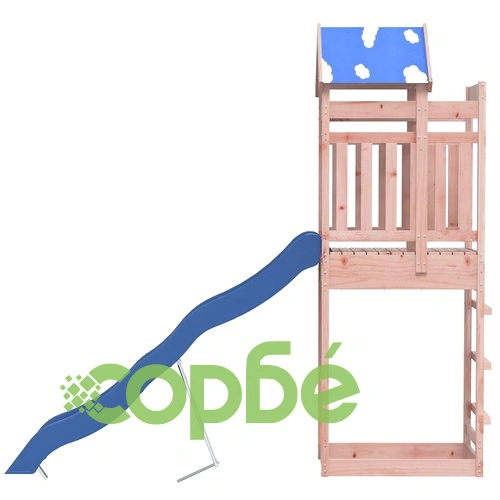 Комбинирано детско съоръжение, масивна дугласка дървесина ➤ топ цена ➤ sorbe.bg