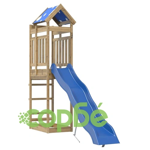 Комбинирано детско съоръжение за игра, импрегниран бор ➤ топ цена ➤ sorbe.bg