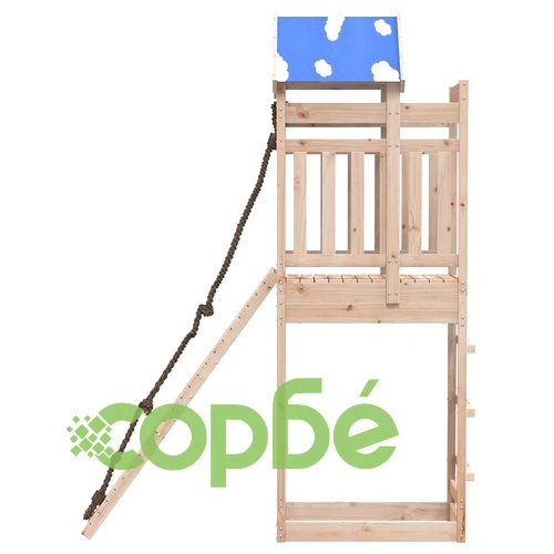 Комбинирано детско съоръжение за игра на открито, бор масив ➤ топ цена ➤ sorbe.bg