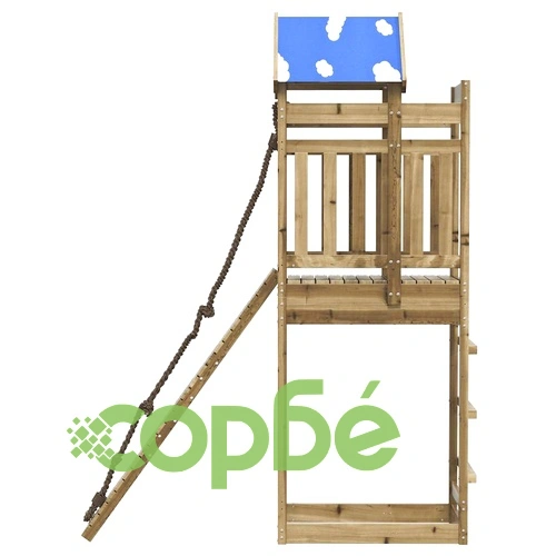 Комбинирано детско съоръжение за игра, импрегниран бор ➤ топ цена ➤ sorbe.bg