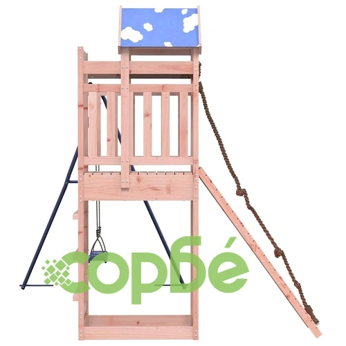 Комбинирано детско съоръжение, масивна дугласка дървесина ➤ топ цена ➤ sorbe.bg