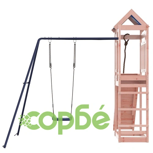 Комбинирано детско съоръжение, масивна дугласка дървесина ➤ топ цена ➤ sorbe.bg