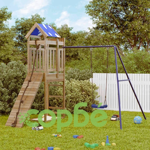 Комбинирано детско съоръжение за игра, импрегниран бор ➤ топ цена ➤ sorbe.bg