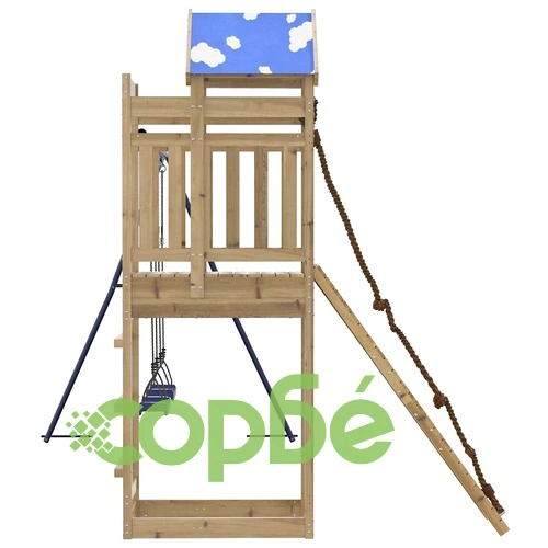 Комбинирано детско съоръжение за игра, импрегниран бор ➤ топ цена ➤ sorbe.bg