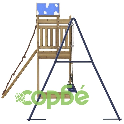 Комбинирано детско съоръжение за игра, импрегниран бор ➤ топ цена ➤ sorbe.bg