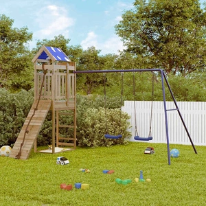 Комбинирано детско съоръжение за игра, импрегниран бор