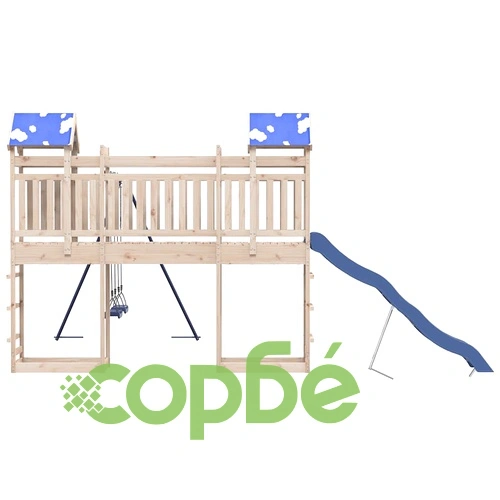 Комбинирано детско съоръжение за игра на открито, бор масив ➤ топ цена ➤ sorbe.bg
