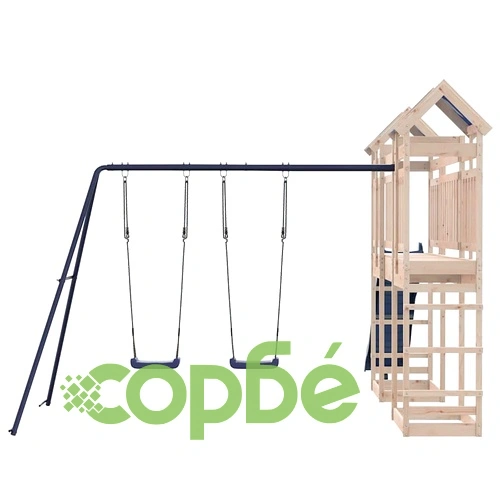 Комбинирано детско съоръжение за игра на открито, бор масив ➤ топ цена ➤ sorbe.bg