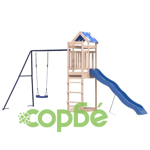 Комбинирано детско съоръжение за игра на открито, бор масив ➤ топ цена ➤ sorbe.bg