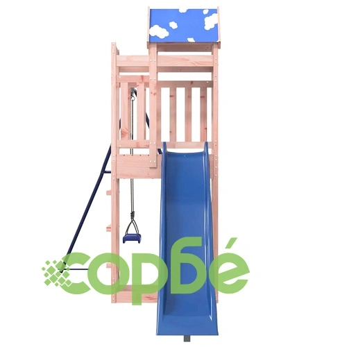 Комбинирано детско съоръжение, масивна дугласка дървесина ➤ топ цена ➤ sorbe.bg