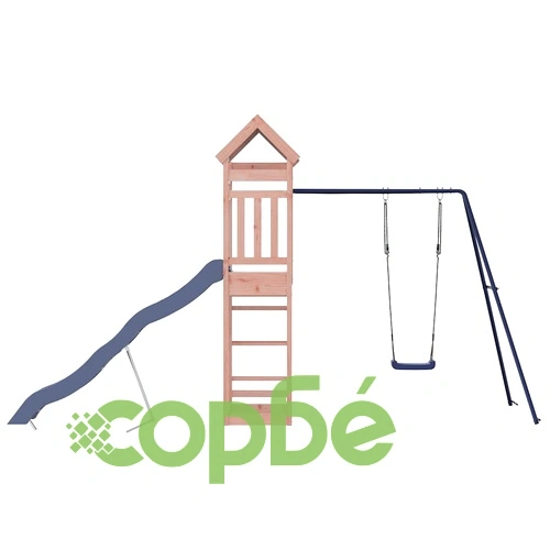 Комбинирано детско съоръжение, масивна дугласка дървесина ➤ топ цена ➤ sorbe.bg