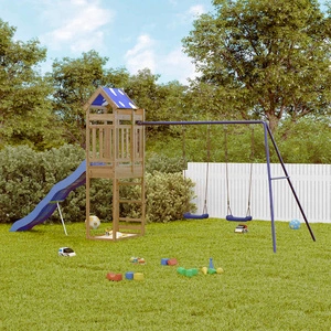 Комбинирано детско съоръжение за игра, импрегниран бор