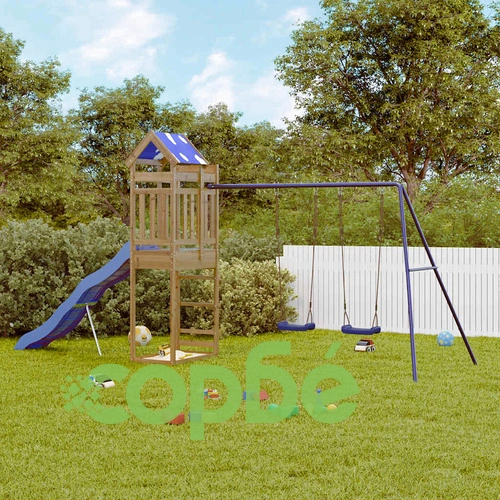 Комбинирано детско съоръжение за игра, импрегниран бор ➤ топ цена ➤ sorbe.bg