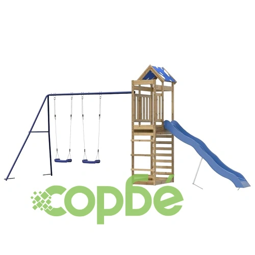 Комбинирано детско съоръжение за игра, импрегниран бор ➤ топ цена ➤ sorbe.bg